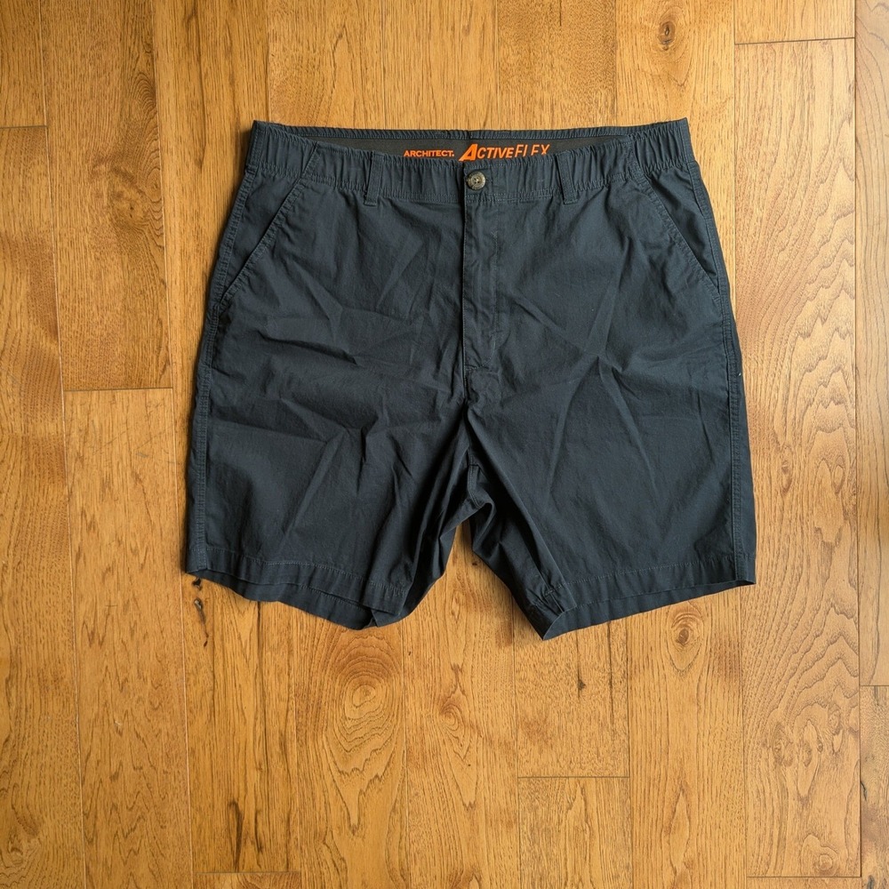 Architect Deck Shorts Dark Navy Active Flex Cotton Stretch Mens Sz 38 Utility